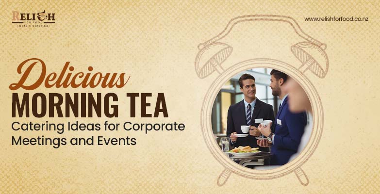 Enjoying Morning Tea During Corporate Meeting or Event