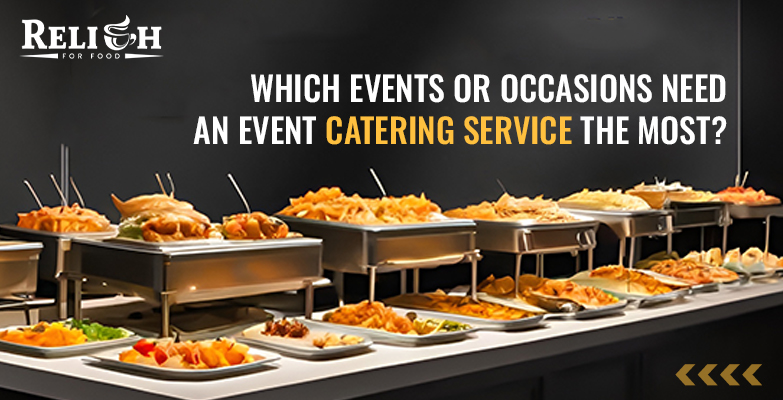 Buffet setup showing event catering service for occasions