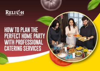 Home party with professional catering services
