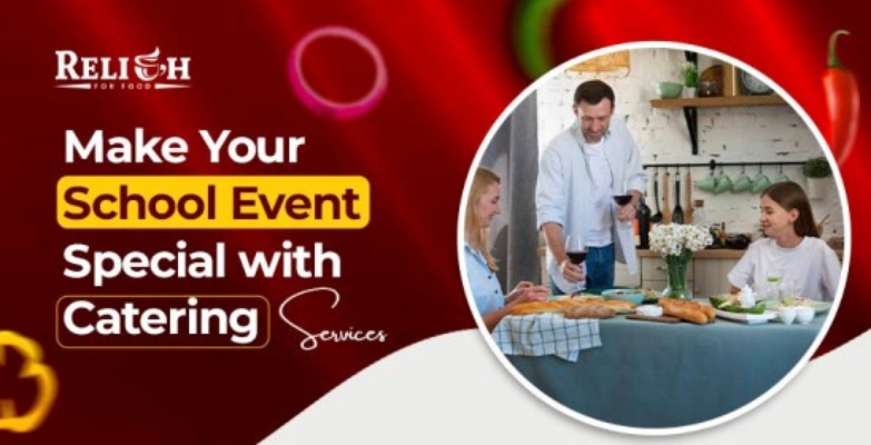 School event catering services setup