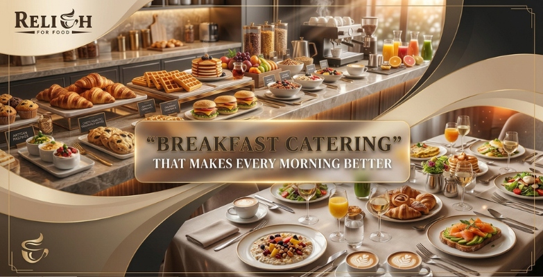 Luxury breakfast catering display