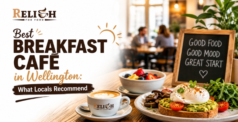 Relish for Food serving fresh breakfast, quality coffee, and a welcoming café experience in Wellington.