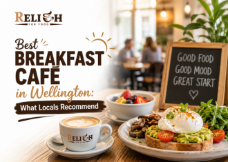 Enjoy a freshly prepared breakfast with artisan coffee at Relish for Food in Wellington.