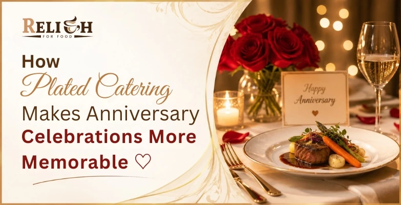 Memorable anniversary dining experience featuring elegant plated catering
