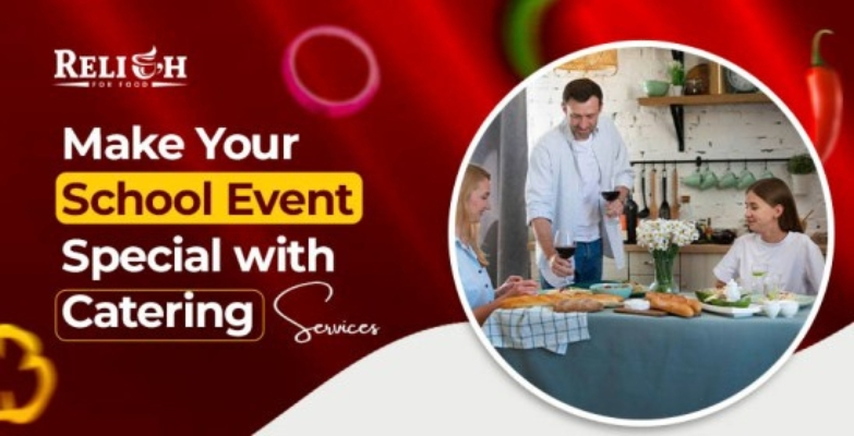 School event catering services setup